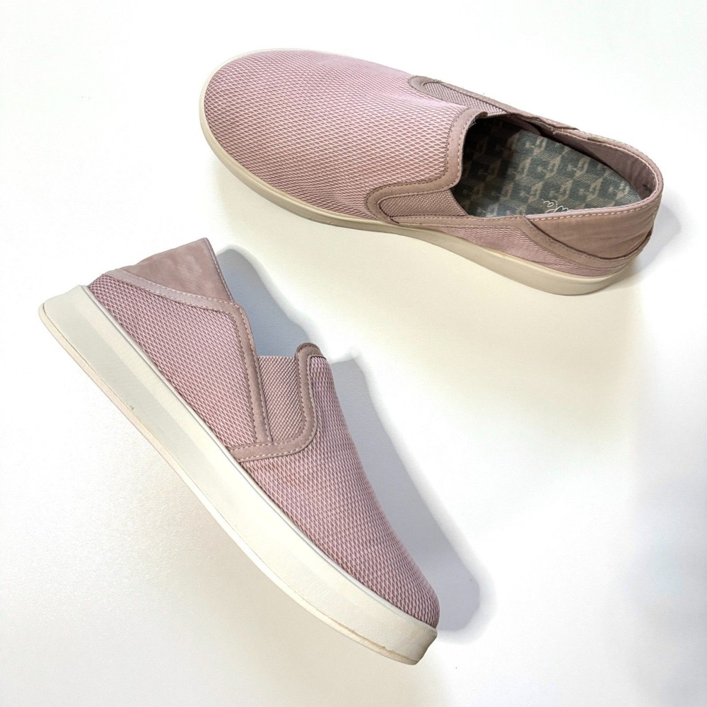 Olukai Women's Ki'ihele 'Ili‎ Leather Slip On Sneakers Shoes Pink Size 9.5 - Picture 10 of 10